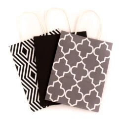 Hallmark 10.7" 12-Pack Assorted Kraft Paper Gift Bags -Best Christmas Decoration Stores 10.7 Prints and Solids 12Pack Assorted Gift Bags 5EGB6051 07