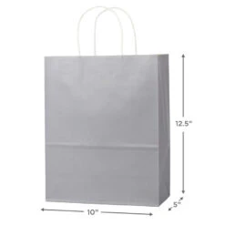 Hallmark 12.5" 12-Pack Assorted Kraft Paper Gift Bags -Best Christmas Decoration Stores 12.5 Prints and Solids 12Pack Assorted Gift Bags 5EGB6049 03