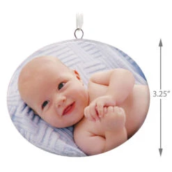 Hallmark 1-Sided Oval Ceramic Photo Ornament -Best Christmas Decoration Stores 1Sided Oval Ceramic Photo Ornament 1999QHE1911B1 03
