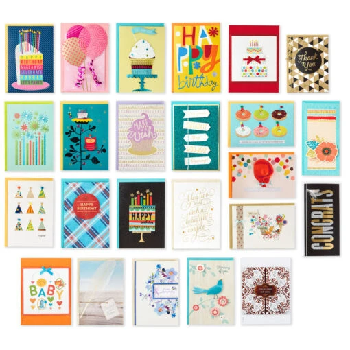 Hallmark Assorted Cards For All Occasions In Floral Organizer Box, Box Of 24 - Image 2