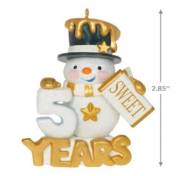 Hallmark 50 Sweet Years Special Edition Ornament -Best Christmas Decoration Stores 50 Sweet Years Snowman Keepsake Ornament 1799QGO2509 03