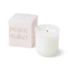 Paddywax Enneagram Peacemaker Lavender And Sage Jar Candle, 6 Oz. -Best Christmas Decoration Stores 9 Peacemaker White Glass Jar Candle EN0609 01