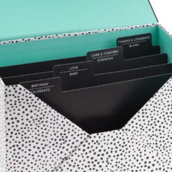 Hallmark Assorted All-Occasion Handmade Greeting Cards In Black Scattered Dot Organizer -Best Christmas Decoration Stores Assorted AllOccasion Greeting Cards in Organizer 5EBN1121 06
