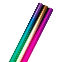 Hallmark Assorted Ombré Foil 3-Pack Wrapping Paper, 60 Sq. Ft Total