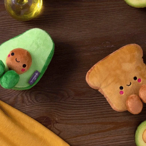 Hallmark Better Together Avocado And Toast Magnetic Plush, 5" - Image 2