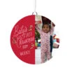 Hallmark Baby's First Christmas Personalized Text And Vertical Photo Ceramic Ornament -Best Christmas Decoration Stores Babys First Personalized Round Christmas Ornament 1999QHE1711B23 01