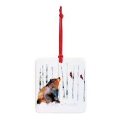 Friends In The Woods Magnet Ornament And Matching Card