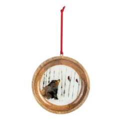 Friends In The Woods Wood Ornament