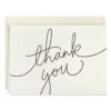 Hallmark Black Script Bulk Boxed Blank Thank-You Notes, Pack Of 40 -Best Christmas Decoration Stores Black Script Boxed Blank ThankYou Notes Multipack 1TYN2453 01