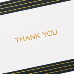 Hallmark Black And Gold Bulk Blank Thank-You Notes, Pack Of 50 -Best Christmas Decoration Stores Black and Gold Bulk Blank ThankYou Notes Assortment 1399WTU3882 06