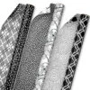 Hallmark Black And White Prints 3-Pack Reversible Wrapping Paper, 75 Sq. Ft. Total -Best Christmas Decoration Stores Black and White Prints 3Pack Reversible Gift Wrap 5EWR6401 01