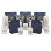 Hallmark Bulk Blue And Gray 18-Pack Holiday Gift Bags, Assorted Sizes And Designs -Best Christmas Decoration Stores Blue and Gray Holiday Gift Bags Bulk Pack 5XGB1425 01