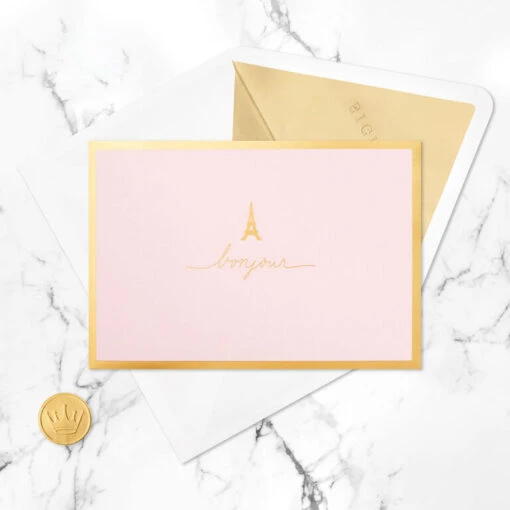 Hallmark Bonjour Eiffel Tower 3D Pop-Up Hello Card - Image 6