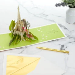 Hallmark Bonjour Eiffel Tower 3D Pop-Up Hello Card -Best Christmas Decoration Stores Bonjour Eiffel Tower 3D PopUp Hello Card 1299LAD9664 08