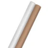 Hallmark Bulk Kraft Paper And White 2-Pack Wrapping Paper, 160 Sq. Ft. Total -Best Christmas Decoration Stores Bulk Brown and White Kraft Paper Wrapping Paper 5EWR2654 01