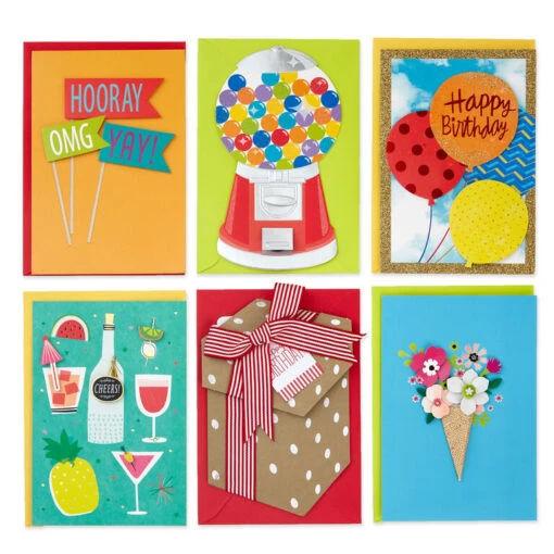 Hallmark Premium Assorted Handmade All-Occasion Cards In Leaf Print Organizer, Box Of 24 - Image 5