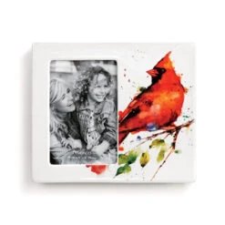 Demdaco Spring Cardinal Ceramic Picture Frame, 4x6
