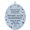 Hallmark Ceramic Personalized Ornament—Vertical Oval -Best Christmas Decoration Stores Ceramic Personalized OrnamentVertical Oval 1999QHE1739B2 01