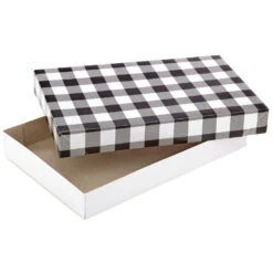 Hallmark Checks And Plaids 12-Pack Designed Shirt Boxes -Best Christmas Decoration Stores Checks and Plaids 12Pack Designed Shirt Boxes 5XBC1124 04