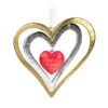 Hallmark Our Christmas Together 2023 Metal Ornament -Best Christmas Decoration Stores Christmas Together Metal Hearts Keepsake Ornament 1899QGO2889 01
