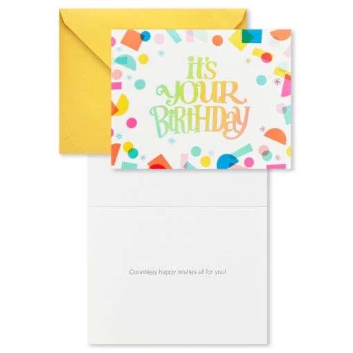 Hallmark Colorful Assorted Birthday Cards With Pouch And Pen, Pack Of 10 - Image 3