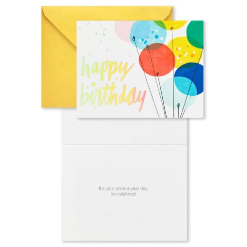 Hallmark Colorful Assorted Birthday Cards With Pouch And Pen, Pack Of 10 - Image 7