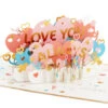 Hallmark Love You Always 3D Pop-Up Love Card -Best Christmas Decoration Stores Colorful Hearts 3D PopUp Love Card 1299LAD2904 01