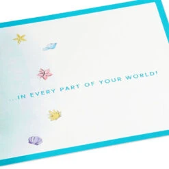 Hallmark Disney The Little Mermaid Wishing You Happiness 3D Pop-Up Card -Best Christmas Decoration Stores Disney The Little Mermaid Ariel 3D PopUp Card for Her 1499LAD2902 03