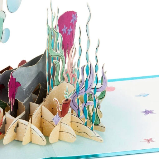Hallmark Disney The Little Mermaid Wishing You Happiness 3D Pop-Up Card - Image 5