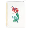 Hallmark Disney The Little Mermaid Ariel Happy Wish Quilled Paper Handmade Card -Best Christmas Decoration Stores Disney The Little Mermaid Ariel Quilled Paper Card 1299LAD2858 01
