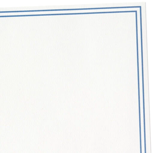 Hallmark Double Blue Border Stationery Set, Box Of 20 - Image 2