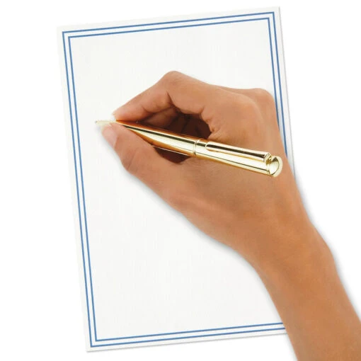 Hallmark Double Blue Border Stationery Set, Box Of 20 - Image 4