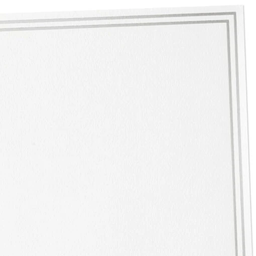 Hallmark Double Silver Border Stationery Set, Box Of 20 - Image 2