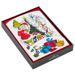 Hallmark Dr. Seuss™ How The Grinch Stole Christmas! 3D Pop-Up Boxed Christmas Cards, Pack Of 8