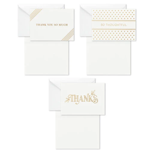 Hallmark Elegant Dimensions Boxed Blank Thank-You Notes Assortment, Pack Of 120 - Image 3