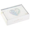 Hallmark Floral Laser Foil Heart Blank Note Cards, Box Of 8 -Best Christmas Decoration Stores Floral Laser Foil Heart Blank Note Cards 1499THK2105 01
