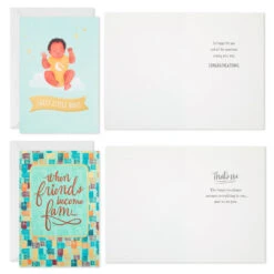 Hallmark Friends And Fam Assorted All-Occasion Cards, Pack Of 12 -Best Christmas Decoration Stores Friends and Fam Assorted AllOccasion Cards 5STZ1144 05