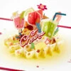 Hallmark Here's To You Cocktail Toast 3D Pop-Up Card -Best Christmas Decoration Stores Fruit Cocktail Drinks Celebration 3D PopUp Card for Her 1299LAD2897 01