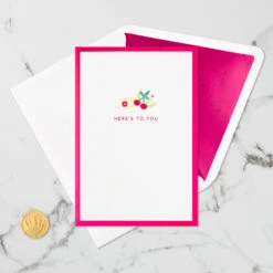 Hallmark Here's To You Cocktail Toast 3D Pop-Up Card -Best Christmas Decoration Stores Fruit Cocktail Drinks Celebration 3D PopUp Card for Her 1299LAD2897 06