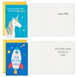 Hallmark Fun Kids Assortment Encouragement Cards, Pack Of 36 -Best Christmas Decoration Stores Fun Kids Assortment Encouragement Cards 5STZ1140 05