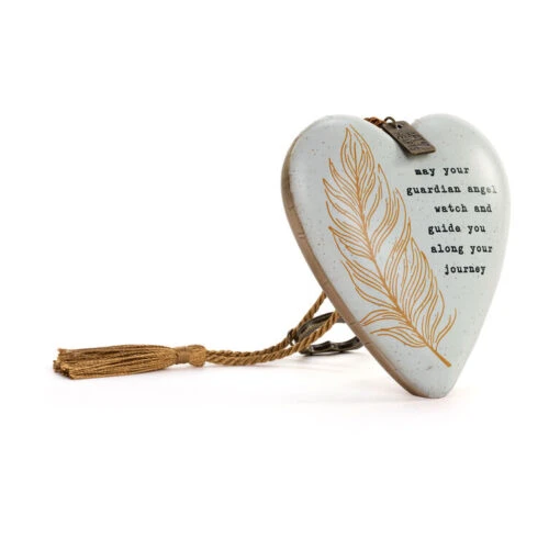 Demdaco Guardian Angel Art Heart With Key Stand - Image 2