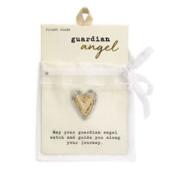 Demdaco Guardian Angel Heart Token -Best Christmas Decoration Stores Heart Pocket Token 1008100033 03