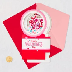 Hallmark All My Love Snow Globe Musical 3D Pop-Up Valentine's Day Card With Motion -Best Christmas Decoration Stores Hearts Snow Globe 3D PopUp Music Motion Valentines Day Card 1299VAY9986 05