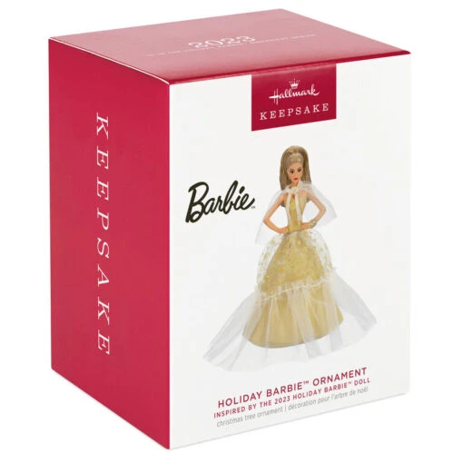 Hallmark 2023 Latina Holiday Barbie™ Ornament - Image 4
