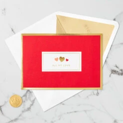 Hallmark All My Love Hearts 3D Pop-Up Love Card -Best Christmas Decoration Stores I Love You Hearts 3D PopUp Love Card 1299LAD2889 04