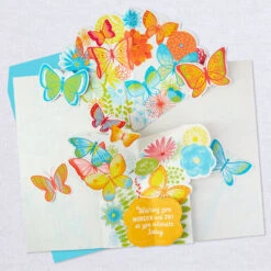 Hallmark 16" Joyful Butterflies Pop-Up Jumbo Birthday Card -Best Christmas Decoration Stores Joyful Butterflies Pop Up Birthday Card 1299CBG1010 04