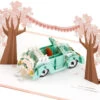 Hallmark Best Wishes For The Road Ahead 3D Pop-Up Wedding Card -Best Christmas Decoration Stores Just Married Car 3D PopUp Wedding Card 1299LAD2903 01