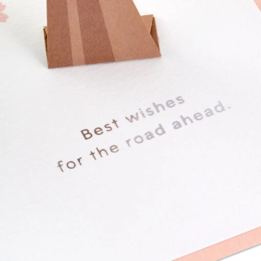 Hallmark Best Wishes For The Road Ahead 3D Pop-Up Wedding Card - Image 3
