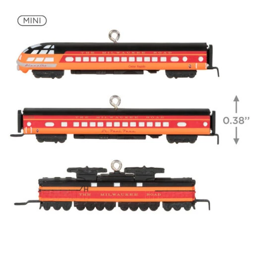 Hallmark Mini Lionel® Milwaukee Road EP-2 Passenger Ornaments, Set Of 3 - Image 3