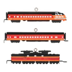 Hallmark Mini Lionel® Milwaukee Road EP-2 Passenger Ornaments, Set Of 3 -Best Christmas Decoration Stores Lionel Trains Milwaukee Road Cars Keepsake Ornaments 2299QXM9287 06